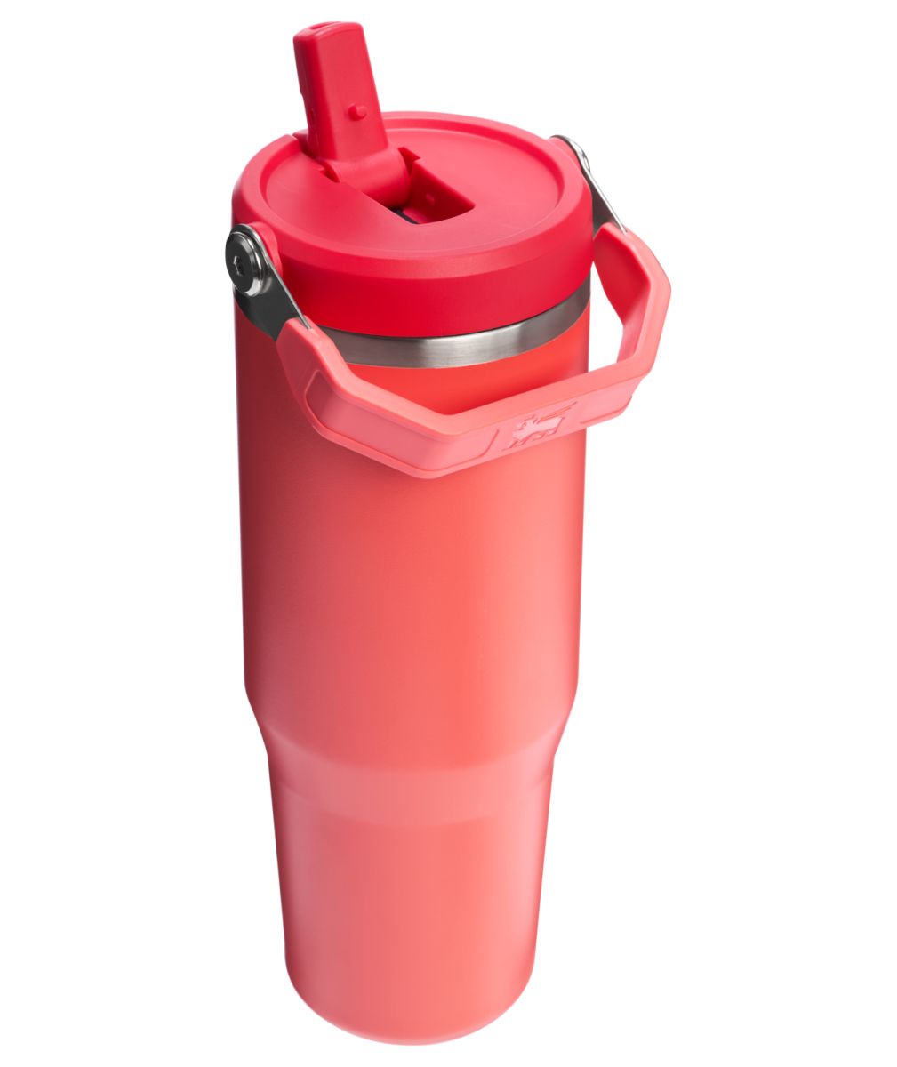 Náhľad produktu - STANLEY Termofľaša s integrovanou slamkou The IceFlow Flip Straw 2.0 Tumbler 890 ml/30oz Hot Coral