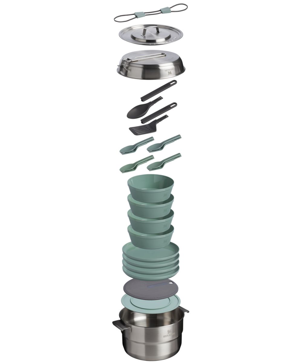 Náhľad produktu - STANLEY Set na varenie Wildfare Core Full Serve Cookset 3,78 l/4QT Shale/Charcoal