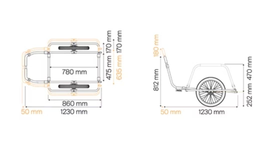 Náhľad produktu - Thule Reacha City platform - vozík za bicykel pre mestskú dopravu