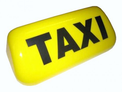 Klobúk taxi malý (kryt - žltý) T-servis