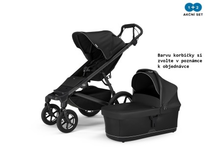 Náhľad produktu - Thule Urban Glide 4-Wheel Black MB + hlboká korba (ľubovoľná farba)