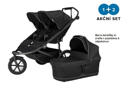 Náhľad produktu - Thule Urban Glide 3 Double Black MB + hlboká korba NEW