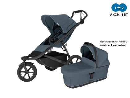 Náhľad produktu - Thule Urban Glide 3 Dark Slate - MB + hlboká korba (ľubovoľná farba)