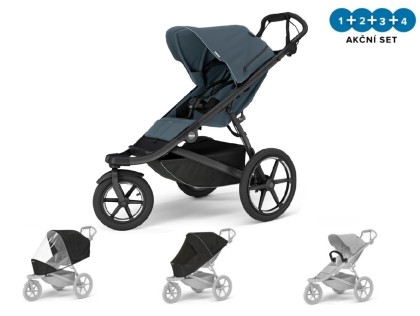 Thule Urban Glide 3 Dark Slate - MB + pláštenka + moskytiéra + madlo NEW