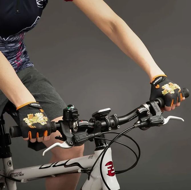 Náhľad produktu - Cyklistické rukavice pre deti COOL Kids Krokodíl - S