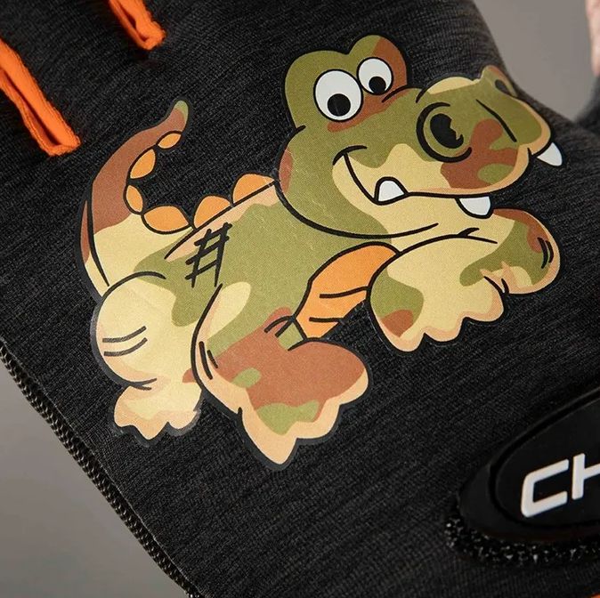 Náhľad produktu - Cyklistické rukavice pre deti COOL Kids Krokodíl - M