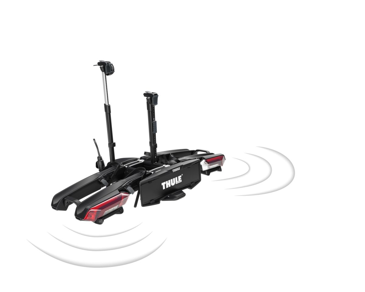 Náhľad produktu - Thule Epos ParkSecure 2bike s parkovacími senzormi + box Thule Santu + taška 9786