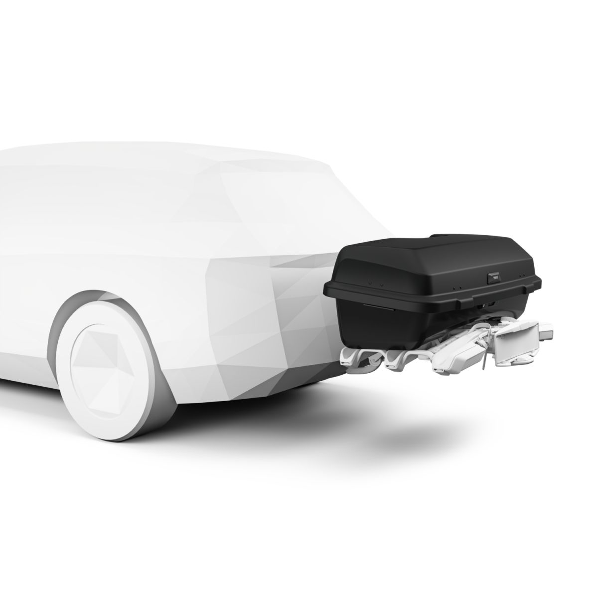 Náhľad produktu - Thule Epos ParkSecure 3bike s parkovacími senzormi + box Thule Santu