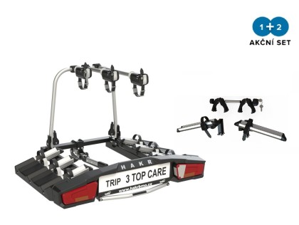 Nosič bicyklov na ťažné Trip 3 TOP CARE + 1 adaptér na 4. kolo