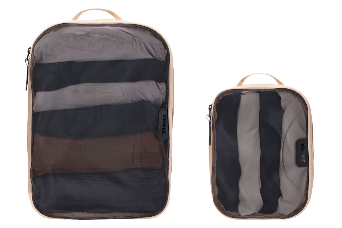 Náhľad produktu - Thule Packing cube sada 1 stredný a 1 malý organizér TPCS204 - jemná béžová