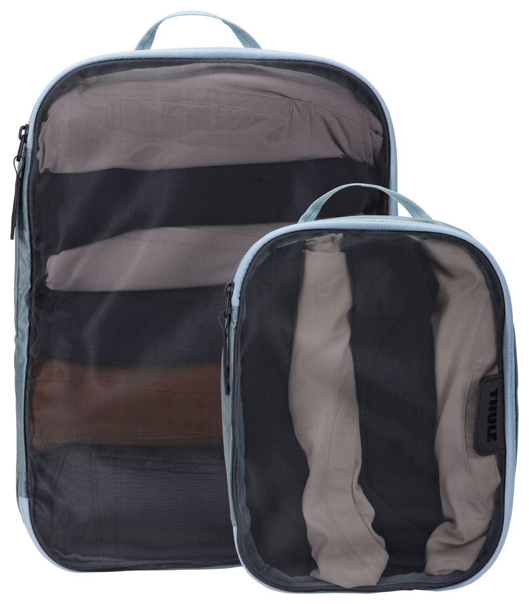 Náhľad produktu - Thule Packing cube sada 1 stredný a 1 malý organizér TPCS204 - Pond Gray