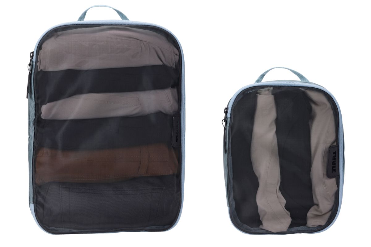 Náhľad produktu - Thule Packing cube sada 1 stredný a 1 malý organizér TPCS204 - Pond Gray