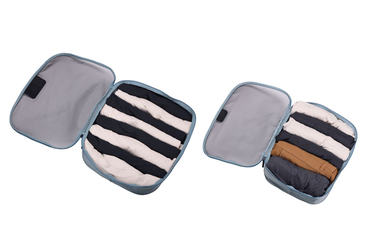 Náhľad produktu - Thule Packing cube sada 2 veľké a 2 stredné organizéry TPCS205 - biela/Pond Gray