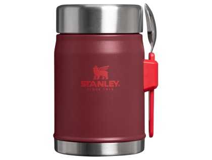 STANLEY Termoska jedálenská s lyžicou/vidličkou The Legendary Classic Food Jar 400 ml/14oz Cranberry