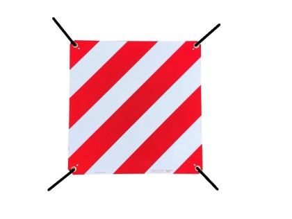 Výstražná tabuľa CELOREFLEXNÁ - EU mimo Španielska 50x50cm, sťahovacie pásky