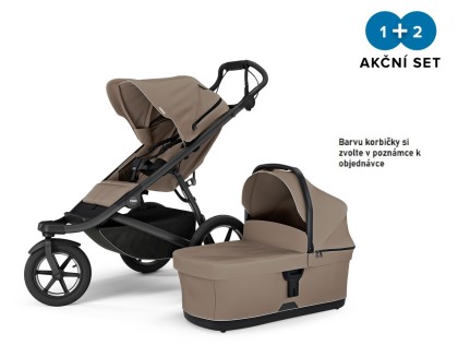 Thule Urban Glide 3 Tinted Taupe - MB + hlboká korba (ľubovoľná farba) NEW