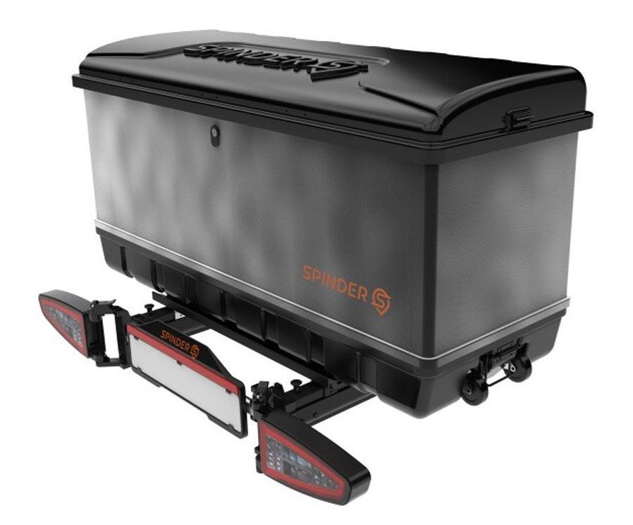 Náhľad produktu - Rear box for towbar carrier Spinder BX1 Transport box - volume 550l / lockable / black