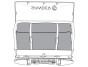 Rear box for towbar carrier Spinder BX1 Transport box - volume 550l / lockable / black