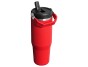 STANLEY Termofľaša s integrovanou slamkou The IceFlow Flip Straw 2.0 Tumbler 890 ml/30oz ChiliBlack