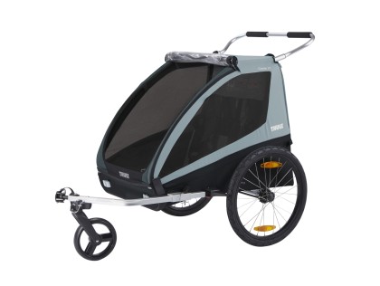 Náhľad produktu - Thule Coaster XT - Ľahký, dvojmiestny vozík za bicykel pre ľahké dochádzanie