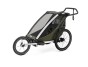 Thule Chariot Lite SINGLE Vintage Green + bike set + kočíkový set + bežecký set
