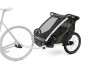 Thule Chariot Lite DOUBLE Vintage Green + bike set + kočíkový set + bežecký set