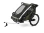 Thule Chariot Lite DOUBLE Vintage Green + bike set + kočíkový set + bežecký set