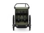 Thule Chariot Lite DOUBLE Vintage Green + bike set + kočíkový set + bežecký set