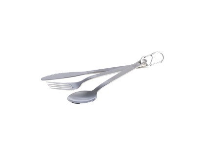 STANLEY Wildfare Pro Stainless Steel Cutlery - jedálenský príbor set-vidlička+ nôž+ lyžica na karabí