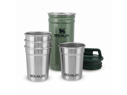 STANLEY Set 4 kusov nerez panákov The Pre-Party Shot Glass Set Hammertone Green