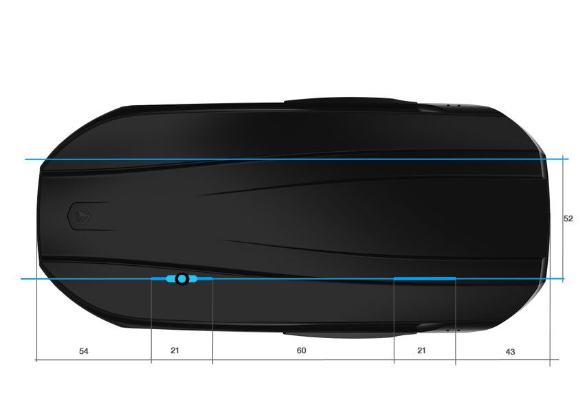 Náhľad produktu - Strešný box NORTHLINE Element Black Camouflage