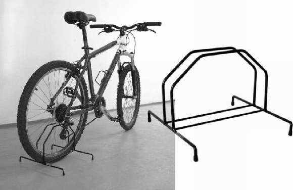 Náhľad produktu - Pedálešport DK-VU - Držiak bicykla výstavný úzky