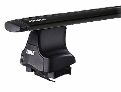 Náhľad produktu - Nosič Thule 754 WingBar dlhé tyče ČIERNE + sada zámkov