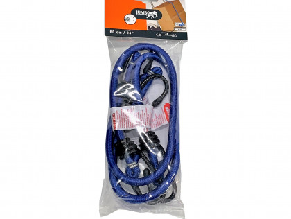 Gumicuk modrý 60 cm, bezp. háčiky (2ks)