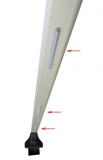Deflektor aerodynamického hluku pre Alu nosiče (3ks)