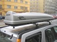 Strešný box NEUMANN Whale 227 sivý (mechanické vzpery)